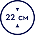 Высота 22 см